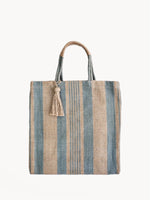 Load image into Gallery viewer, Dora Jute Tote Bag - Pale Green
