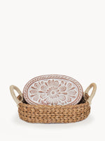 Load image into Gallery viewer, Bread Warmer &amp; Basket - Flower
