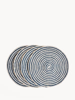 Load image into Gallery viewer, Kata Spiral Placemat - Blue (Set of 4)

