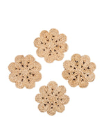 Load image into Gallery viewer, Jute Flower Drink Coaster (Set of 4)
