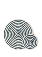 Load image into Gallery viewer, Kata Spiral Placemat - Blue (Set of 4)
