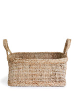 Load image into Gallery viewer, Bono Rectangular Storage Basket | Handwoven Jute Basket with Handles
