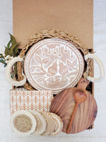 Load image into Gallery viewer, Bread Warmer Gift Box With Round Wooden Board and Spoon - Round
