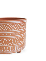 Load image into Gallery viewer, Hand Etched Terracotta Pot - Small
