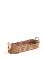 Load image into Gallery viewer, Seagrass Bread Baskets with White Handles
