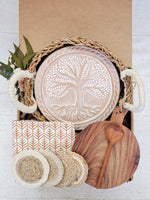 Load image into Gallery viewer, Bread Warmer Gift Box With Round Wooden Board and Spoon - Round
