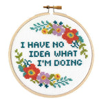 Load image into Gallery viewer, "No Idea What I'm Doing" Cross Stitch Kit
