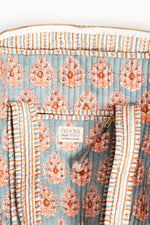 Load image into Gallery viewer, Terracotta Heirloom Buta Block Print Quilted Duffle Bag
