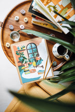 Load image into Gallery viewer, A Novel Afternoon | 8x10 paint-by-number kit
