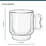 Load image into Gallery viewer, Double Wall Espresso Cups - 120ml/4oz
