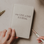 Load image into Gallery viewer, Linen One Line A Day Fabric Journal - Stationery Gifts
