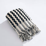 Load image into Gallery viewer, Plush Zigzag Handloomed Turkish Hand Towel
