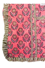 Load image into Gallery viewer, Reversible Quilted Block Printed Tote Bag with Ruffles
