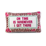 Load image into Gallery viewer, On Time Needlepoint Pillow
