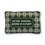 Load image into Gallery viewer, Often Wrong Needlepoint Pillow
