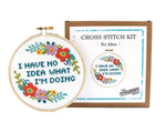 Load image into Gallery viewer, "No Idea What I'm Doing" Cross Stitch Kit
