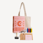 Load image into Gallery viewer, Block Printing Kit - Cosmic Print Tote Bag
