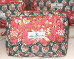 Load image into Gallery viewer, Set of 3 Hand Block Printed Cosmetic and Toiletry Bags
