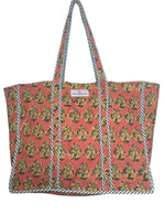 Load image into Gallery viewer, Reversible Quilted Block Printed Beach Bag
