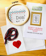 Load image into Gallery viewer, Not Today, Satan | Humorous cross stitch kit
