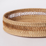 Load image into Gallery viewer, Rattan Serving Tray
