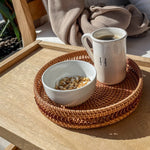 Load image into Gallery viewer, Rattan Serving Tray
