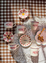Load image into Gallery viewer, Ceramic "Merci" Dessert Plate
