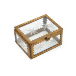 Load image into Gallery viewer, Small Star Box - Etched Glass and Brass
