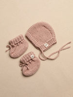 Load image into Gallery viewer, Boho Newborn Baby Gift Set | Organic Cotton Handknit Newborn Essentials
