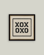 Load image into Gallery viewer, XOXO Framed Antique Print | 8 x 8 Framed Print in Handcrafted Frame
