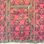 Load image into Gallery viewer, Reversible Quilted Block Printed Tote Bag with Ruffles
