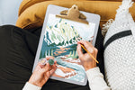 Load image into Gallery viewer, Mountainscape | 8x10 paint-by-number kit
