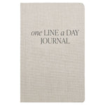 Load image into Gallery viewer, Linen One Line A Day Fabric Journal - Stationery Gifts
