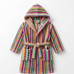 Load image into Gallery viewer, Colorful Pom Pom Bathrobe for Kids
