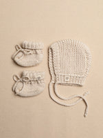 Load image into Gallery viewer, Boho Newborn Baby Gift Set | Organic Cotton Handknit Newborn Essentials
