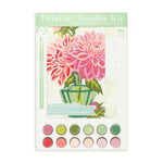 Load image into Gallery viewer, Dahlias in Vase | 8x10 paint-by-number kit
