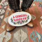 Load image into Gallery viewer, "A Cowgirl Rides On" Kit - Cross Stitch Kit
