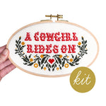 Load image into Gallery viewer, "A Cowgirl Rides On" Kit - Cross Stitch Kit
