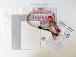 Load image into Gallery viewer, "A Cowgirl Rides On" Kit - Cross Stitch Kit
