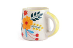 Load image into Gallery viewer, Floral Handmade Coffee Mugs, Set of 4
