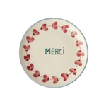 Load image into Gallery viewer, Ceramic "Merci" Dessert Plate
