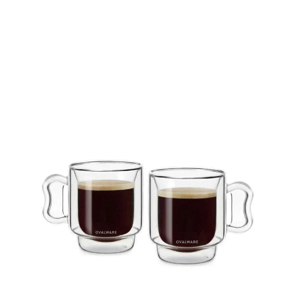 120ml glass coffee cups Double Wall Espresso Cups
