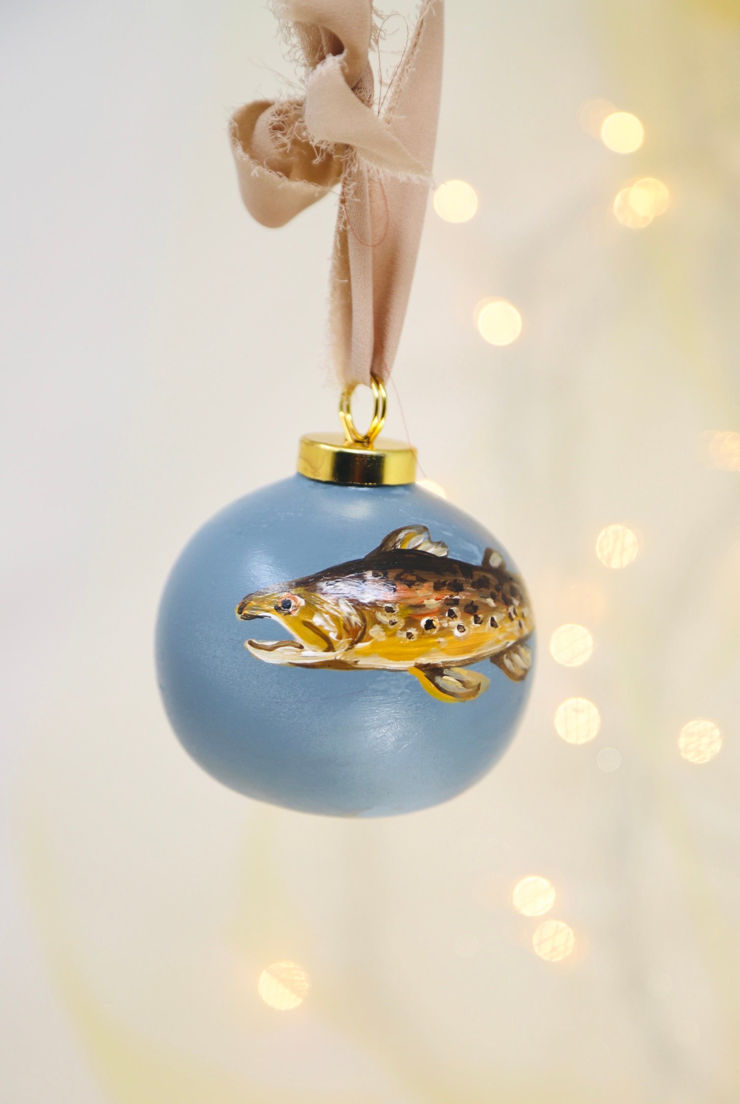 Handpainted fish ornament