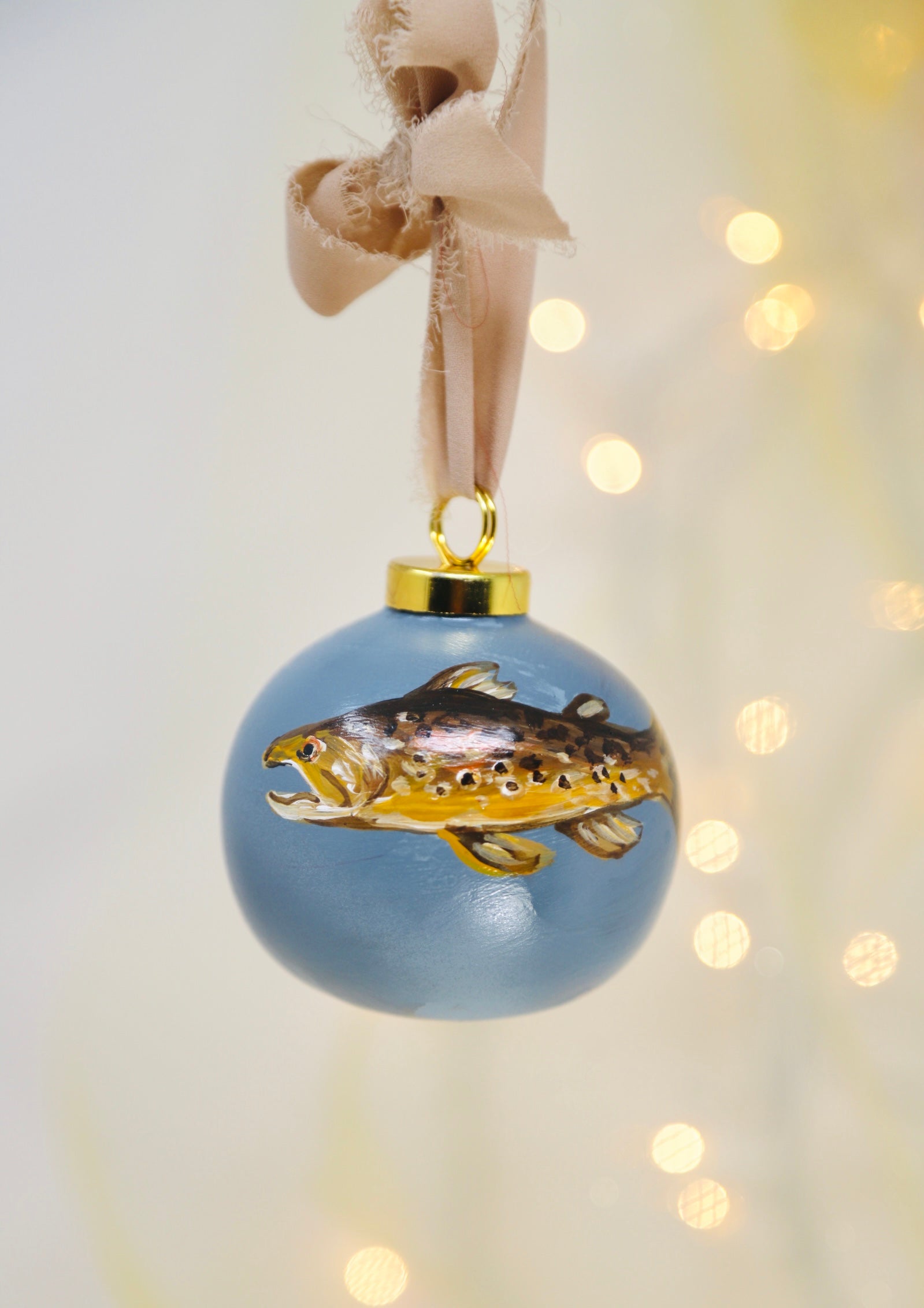 Handpainted fish ornament