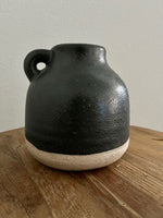 Load image into Gallery viewer, Black Artisan Dipped Vase - Medium
