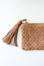 Load image into Gallery viewer, Handmade Leather Clutch with Tassel
