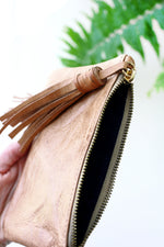 Load image into Gallery viewer, Handmade Leather Clutch with Tassel
