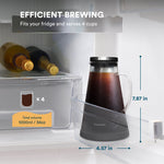 Load image into Gallery viewer, Cold Brew Maker | Glass with Stainless Steel Filter
