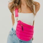 Load image into Gallery viewer, Jolie Puffer Crossbody Bag | Quilted Fanny Pack
