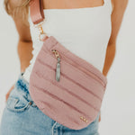 Load image into Gallery viewer, Jolie Puffer Crossbody Bag | Quilted Fanny Pack
